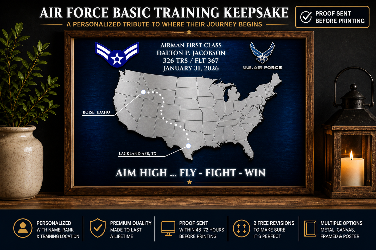 Air Force basic training gift